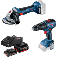 Набір електроіструментів Bosch 18V GWS180-LI, GSB 18V-50, 2х4А (0.615.990.M8S)