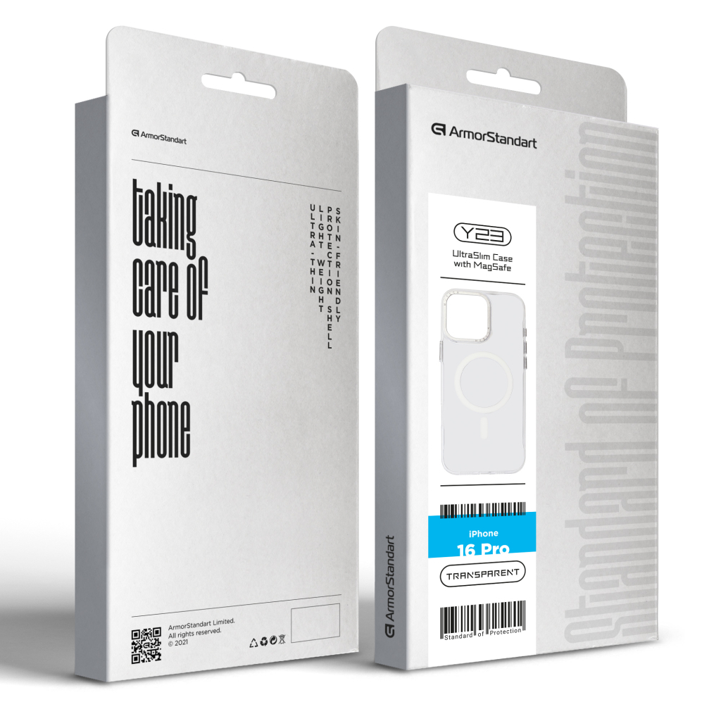 Чохол до мобільного телефона Armorstandart Y23 MagSafe Apple iPhone 16 Pro Transparent (ARM79572) Чохол до мобільного телефона Armorstandart Y23 MagSafe Apple iPhone 16 Pro Transparent (ARM79572)
