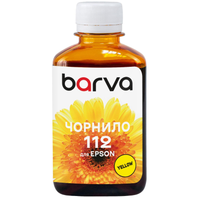 Чорнило Barva Epson 112 180мл, Pigm. Yellow (E112-959)
