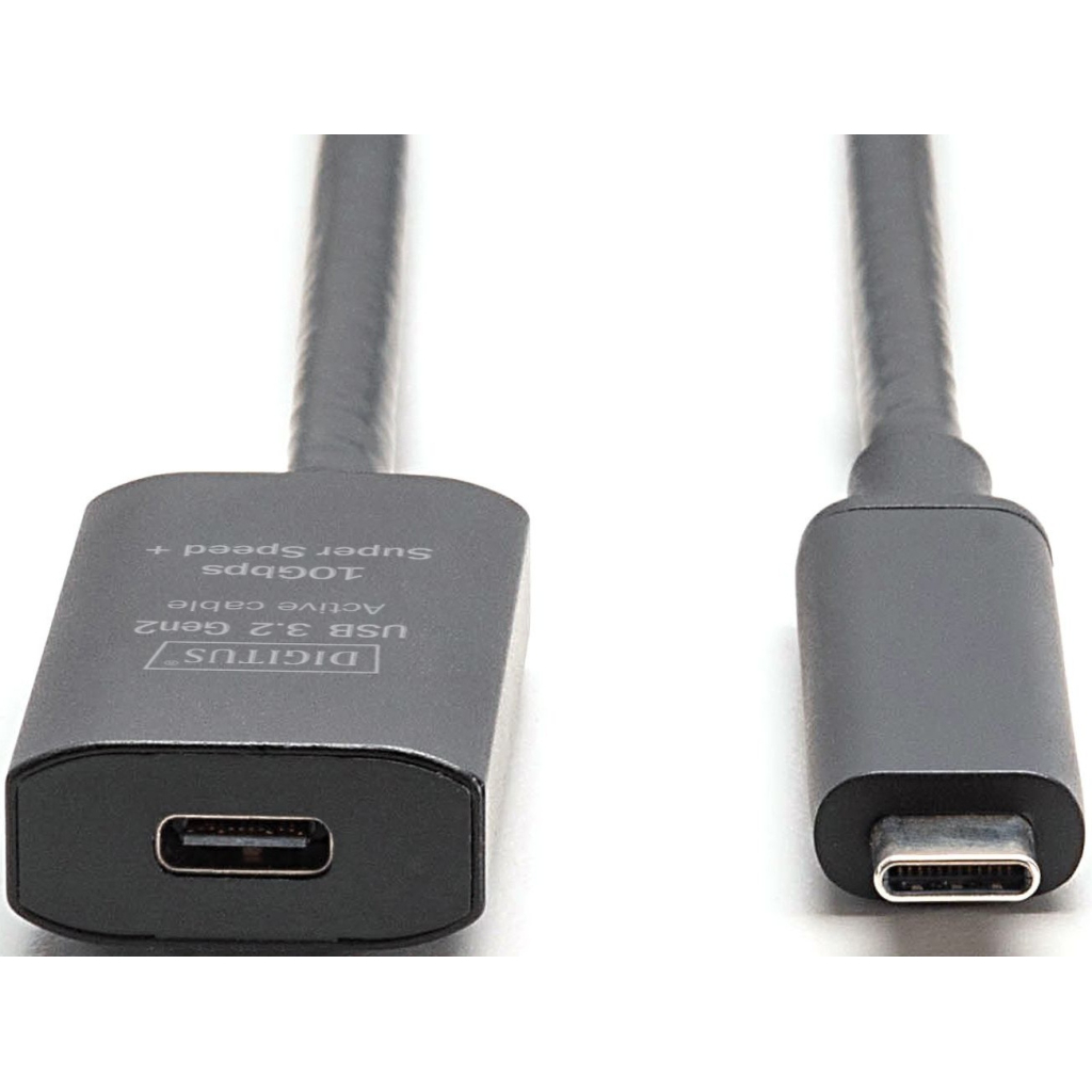 Дата кабель USB-С M/F 5.0m USB3.2 Gen2 Active 10G Digitus (DA-73112)