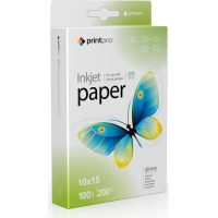 Фотопапір PrintPro 10x15 200г glossy, 100с (PGE2001004R_OEM)