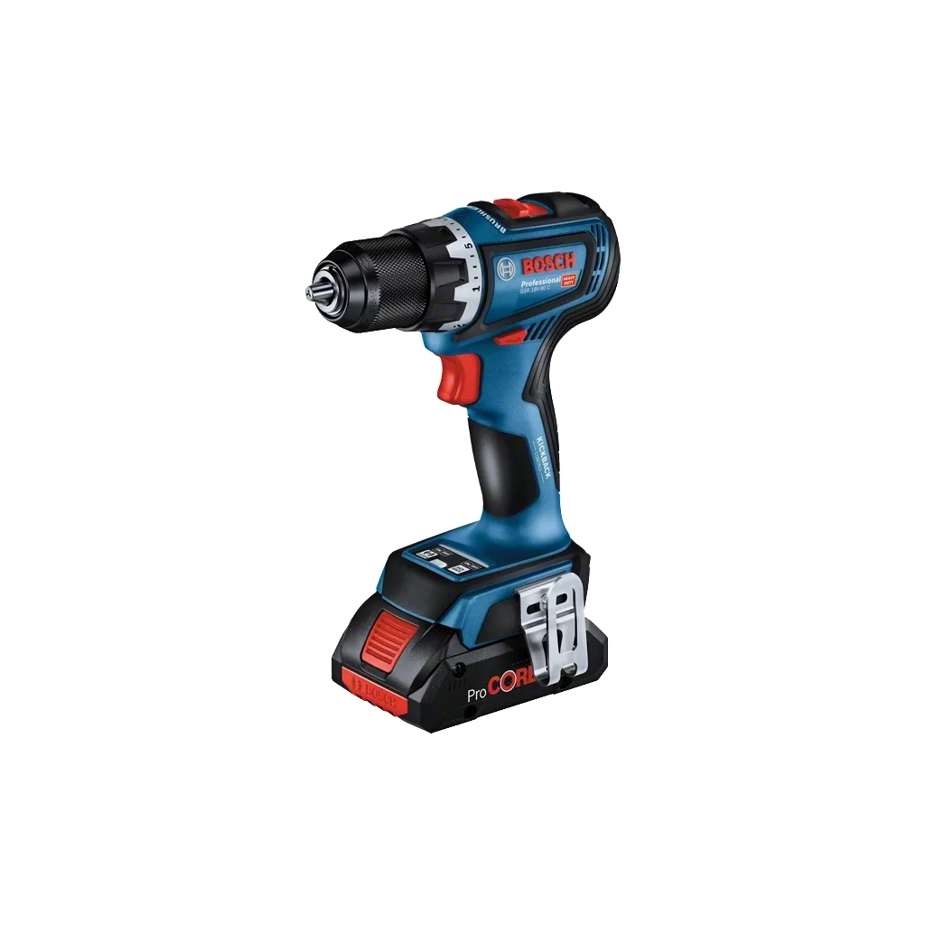 Шуруповерт Bosch GSR 18V-90 C 18V, 2х5Ah, 36-64Нм, 0-2100 об/хв, кейс, 1.1кг (0.601.9K6.006)