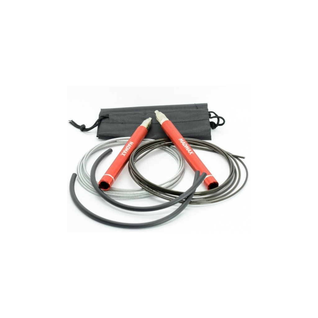 Скакалка MadMax MFA-286 Speed jump rope швидкісна Червона (MFA-286-RED-U)