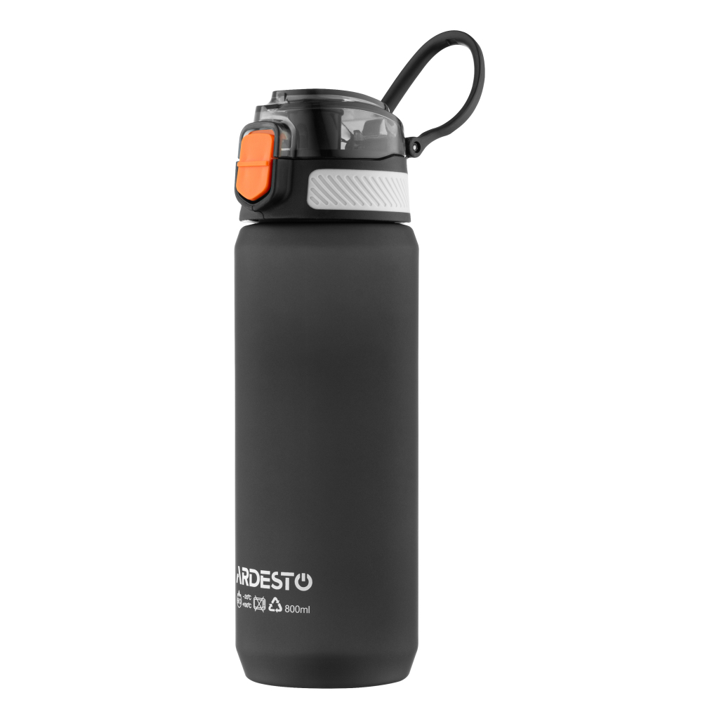Пляшка для води Ardesto Matte 800мл чорний (AR2281ML)