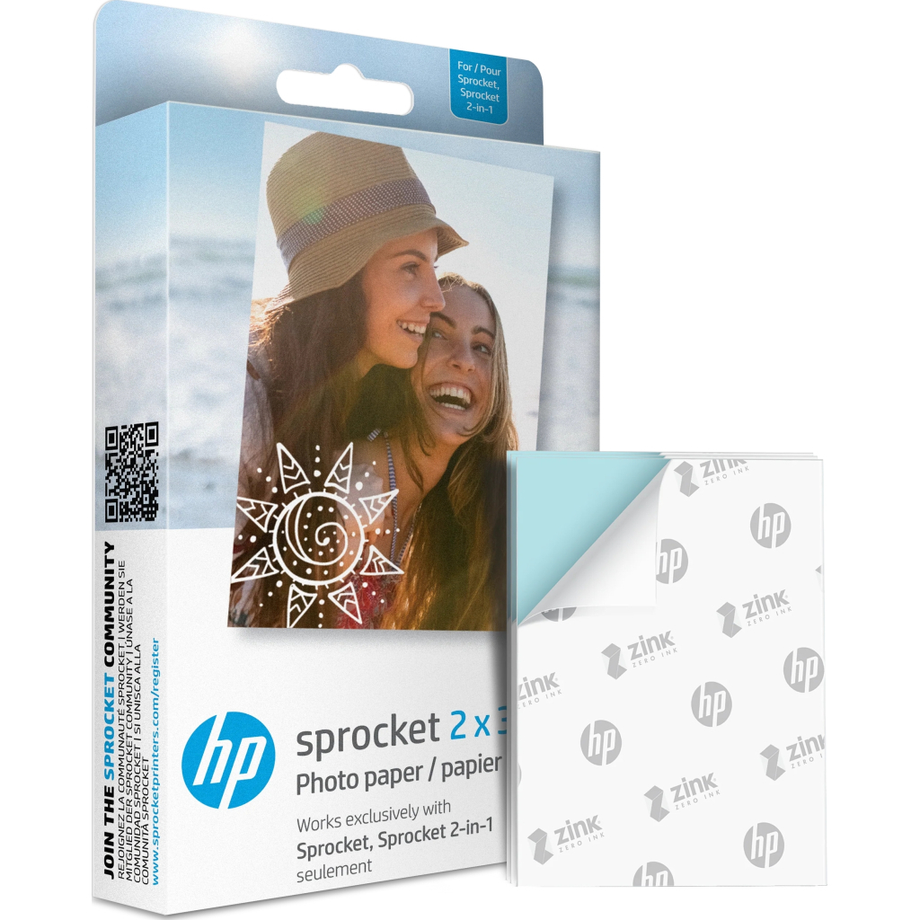 Фотопапір HP Zink для Sprocket 2"x3", glossy, self-adhesive, 20sh (HPIZ2X320) Фотопапір HP Zink для Sprocket 2"x3", glossy, self-adhesive, 20sh (HPIZ2X320)