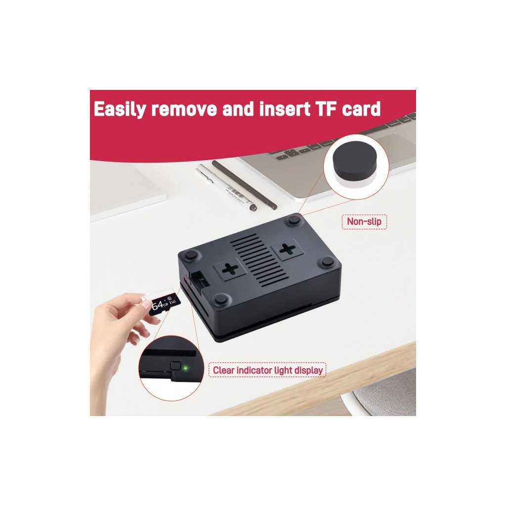 Корпус для Мікро ПК 52Pi for Raspberry Pi 5 Radiator with fan (ZP-0167)