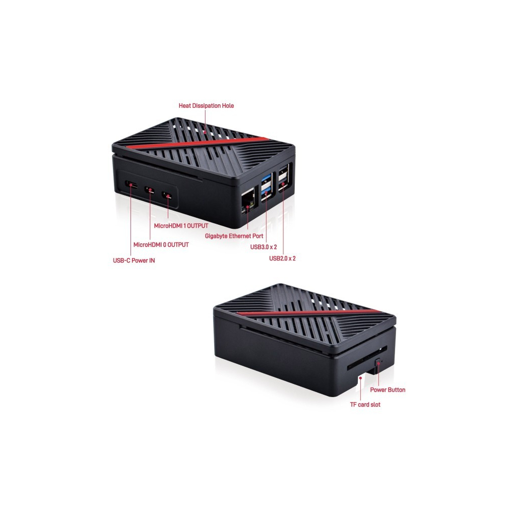 Корпус для Мікро ПК 52Pi for Raspberry Pi 5 Radiator with fan (ZP-0167)