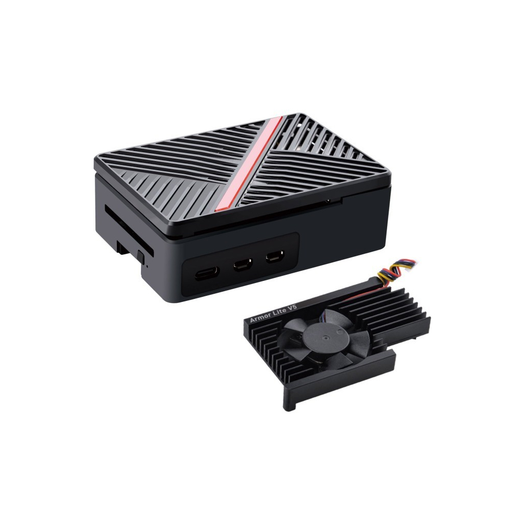 Корпус для Мікро ПК 52Pi for Raspberry Pi 5 Radiator with fan (ZP-0167)