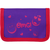 Children's wallet Cool For School multifunctional with Velcro, purple (CF86311)