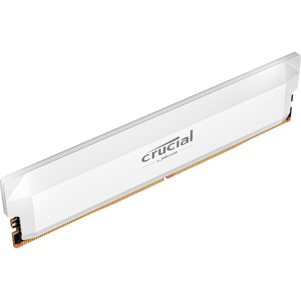 Модуль пам'яті для комп'ютера DDR5 16GB 6400 MHz Pro Overclocking White Micron (CP16G64C38U5W)
