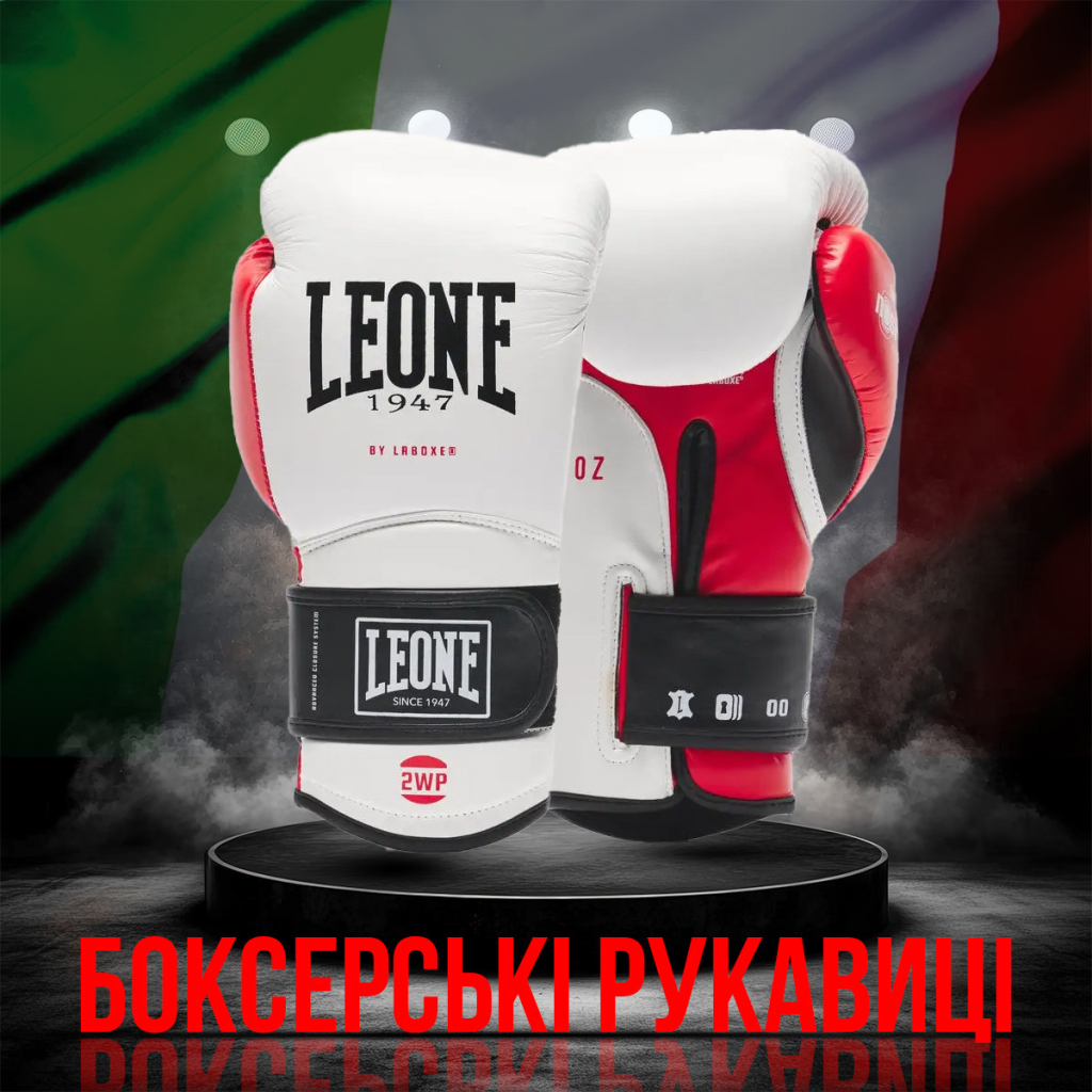Боксерські рукавички Leone GN113 IL Tecnico N3 White 10 унцій (GN113_White_10oz)