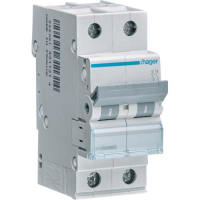 Automatic switch Hager 2-p. C 63A (6kA) 2M (A) (MCN263)