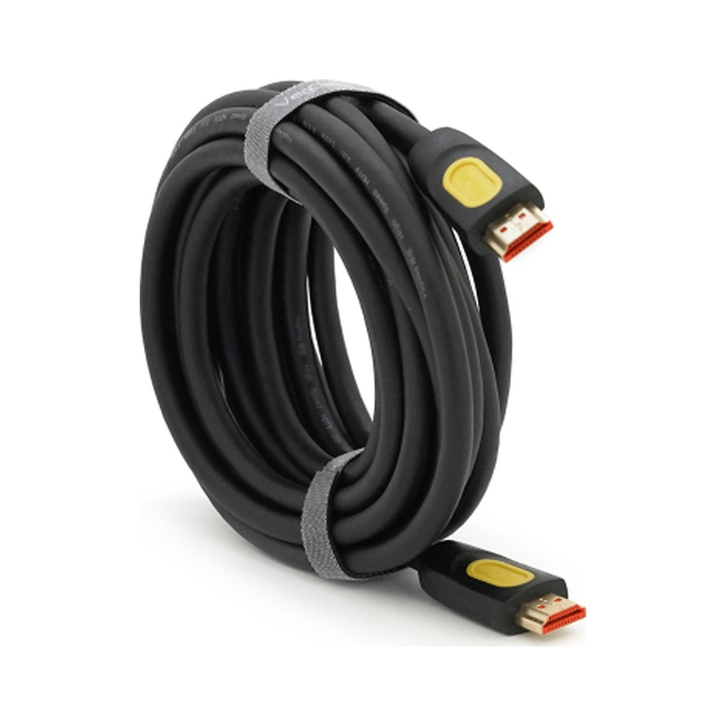 Кабель мультимедійний HDMI M to HDMI M 5.0m V2.0 4K UHD black VEGGIEG (YT-HDMI(M)/(M)HA-5/19714) Кабель мультимедійний HDMI M to HDMI M 5.0m V2.0 4K UHD black VEGGIEG (YT-HDMI(M)/(M)HA-5/19714)