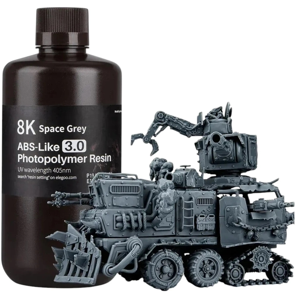 Фотополімерна смола ELEGOO Resin, ABS-like 3.0 8K 1кг, space gray (50.103.0221) Фотополімерна смола ELEGOO Resin, ABS-like 3.0 8K 1кг, space gray (50.103.0221)