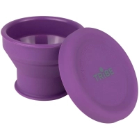 Travel cup Tribe Collapsible Shot 90 ml with lid, plum (T-FF-0030-plum)