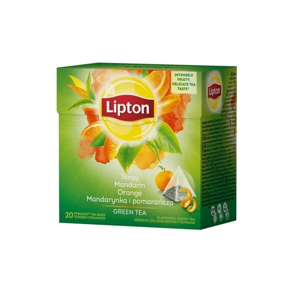 Чай Lipton зелений "Mandarine orange" 20 пакетиків (5063270108376)