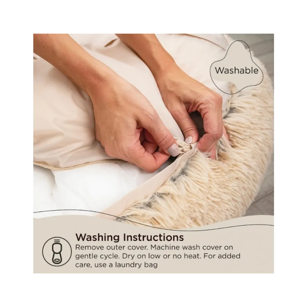 Лежак для тварин Best Friends бежева елегантність 91х91 см (0819115013177) Лежак для тварин Best Friends бежева елегантність 91х91 см (0819115013177)