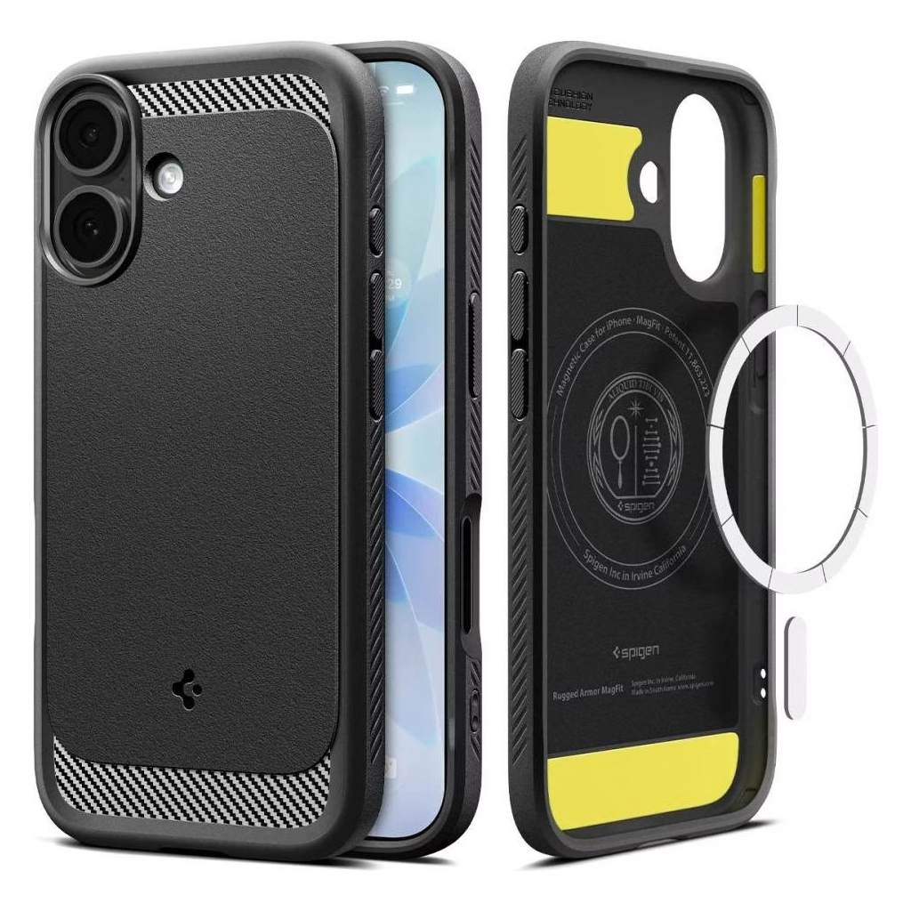 Чохол до мобільного телефона Spigen Rugged Armor MagFit iPhone 17 Matte Black (ACS10367) Чохол до мобільного телефона Spigen Rugged Armor MagFit iPhone 17 Matte Black (ACS10367)