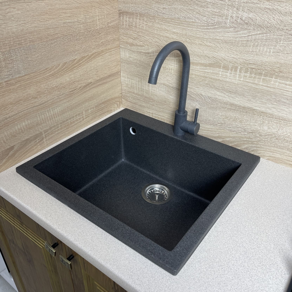 Мийка кухонна Adamant Univer графіт + змішувач (4824296912113)