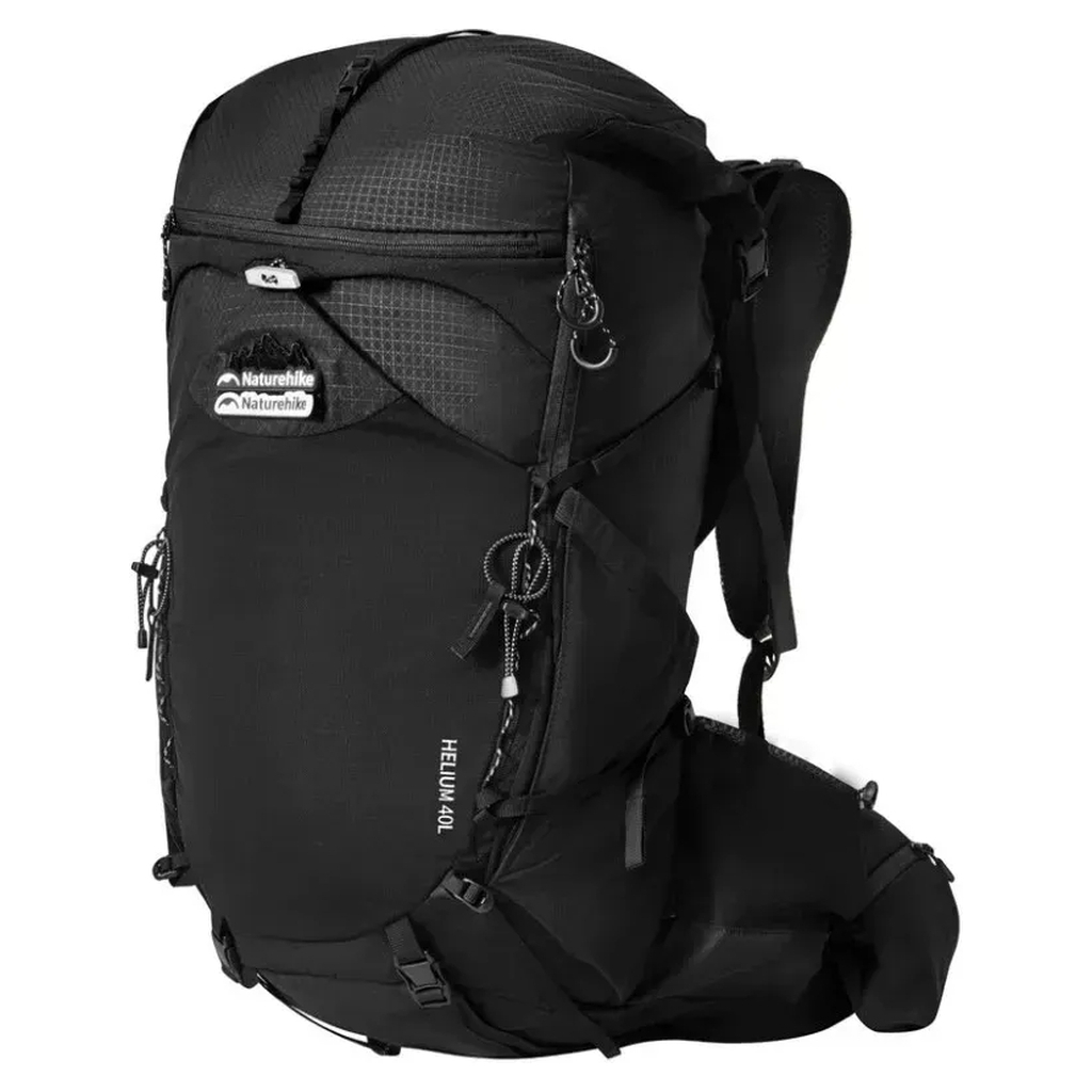 Рюкзак туристичний Naturehike Helium CNK2450XB016, 40 л, чорний, L (6976507666619)