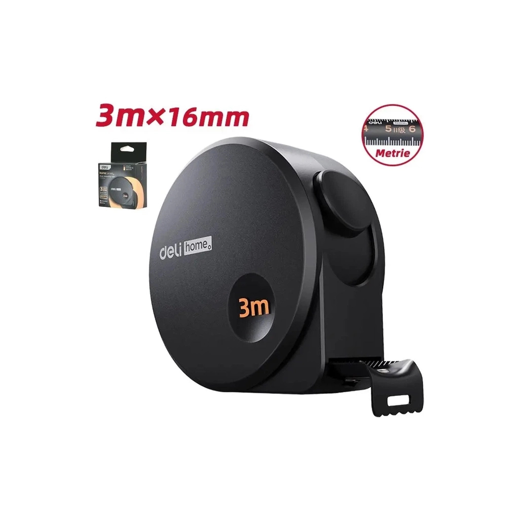 Рулетка Deli Home Series 3 м x 16 мм (EHT8316)