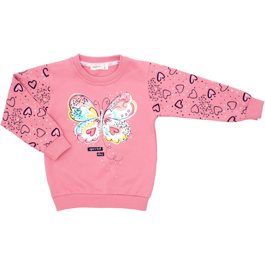 Спортивний костюм дитячий Breeze з метеликом (22103-116G-pink)
