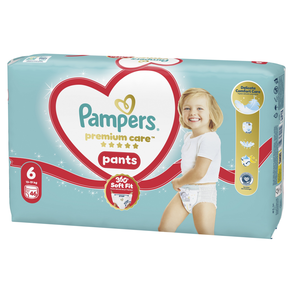 Підгузки Pampers Premium Care Pants Розмір 6 (13-18 кг) 46 шт (8006530320054) Підгузки Pampers Premium Care Pants Розмір 6 (13-18 кг) 46 шт (8006530320054)