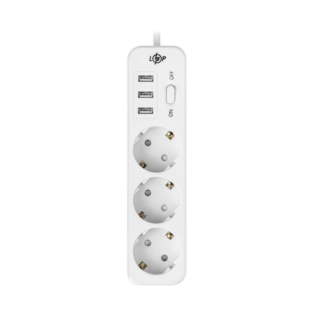Мережевий фільтр живлення LogicPower LP-X3 PREMIUM, 4m white (19526) Мережевий фільтр живлення LogicPower LP-X3 PREMIUM, 4m white (19526)