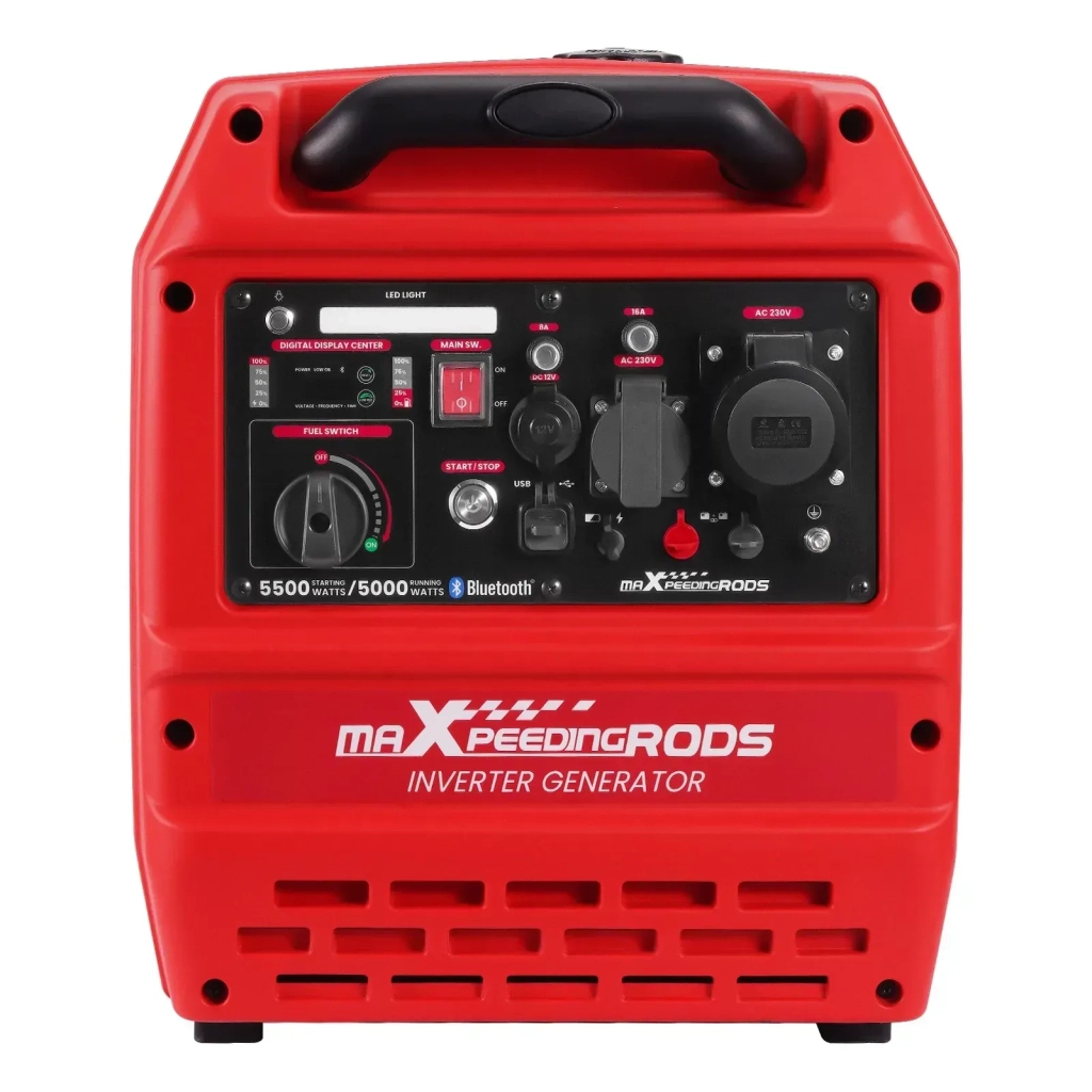Генератор maXpeedingRODS MXR6000GT, інверторний, 5.5kW, ручний/електро/віддалений(BlueTooth) старт (MXR6000GT) Генератор maXpeedingRODS MXR6000GT, інверторний, 5.5kW, ручний/електро/віддалений(BlueTooth) старт (MXR6000GT)