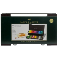Colored pencils Faber-Castell POLYCHROMOS artistic 120 colors in a wooden case (110013) (22231)