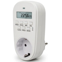 Timer socket EUROELECTRIC 16A/3600W 7 days, White (ST-16A/3.60kW(E))