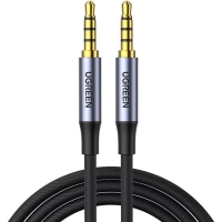 Кабель мультимедійний 3.5mm M to 3.5mm M 1.5m (4pin) AV183 gray Ugreen (20497)