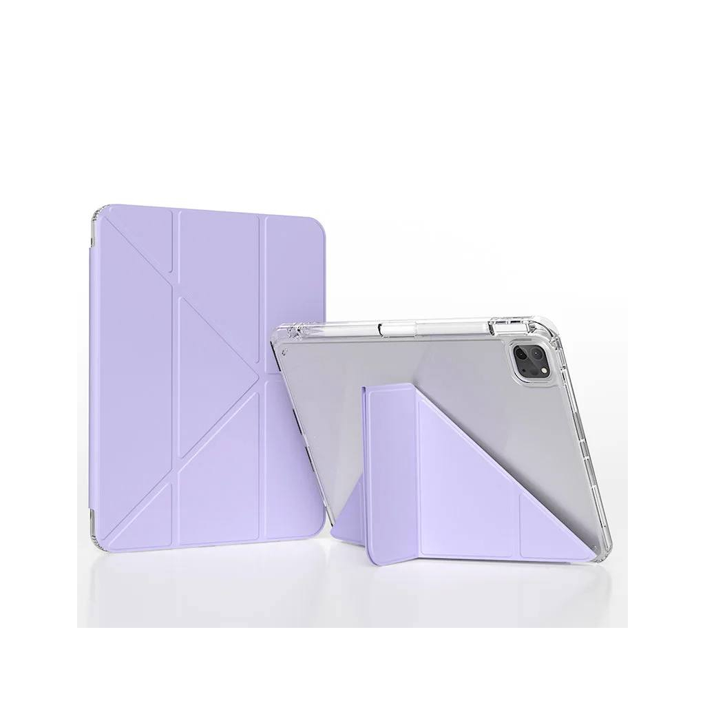 Чохол до планшета BeCover Ultra Slim Origami Transparent Apple iPad Pro 11" M5 2025 Purple (715957)