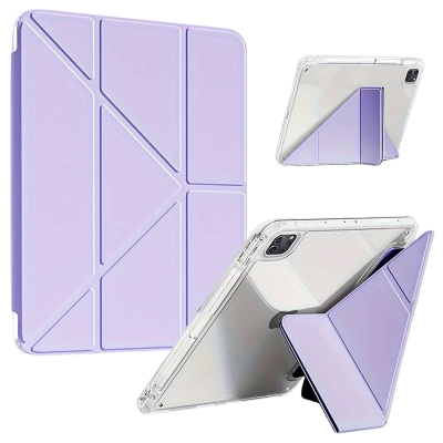 Чохол до планшета BeCover Ultra Slim Origami Transparent Apple iPad Pro 11" M5 2025 Purple (715957)
