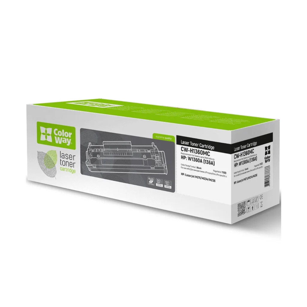 Картридж ColorWay HP W1360A LJ M211/M236 1,1K Black (CW-H1360MC)