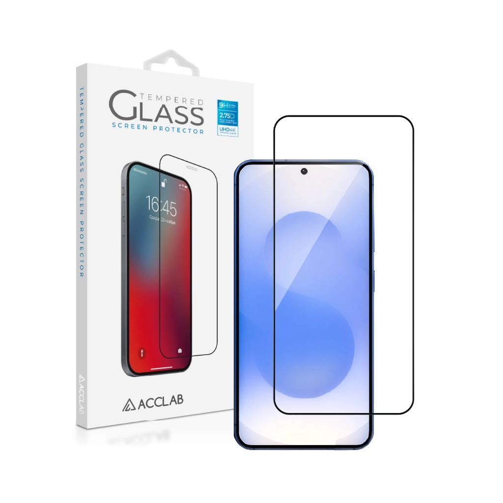 Скло захисне ACCLAB Full Glue ESD Samsung S26 Plus Black (1283126633959)
