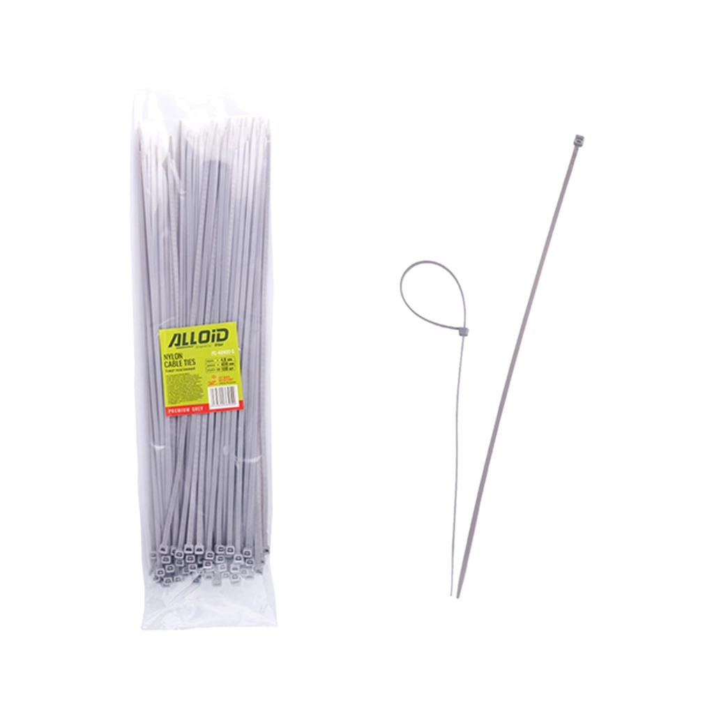 Стяжка Alloid 4.8х400мм, пластик, 100шт./уп., сірий (PC-48400G) Стяжка Alloid 4.8х400мм, пластик, 100шт./уп., сірий (PC-48400G)