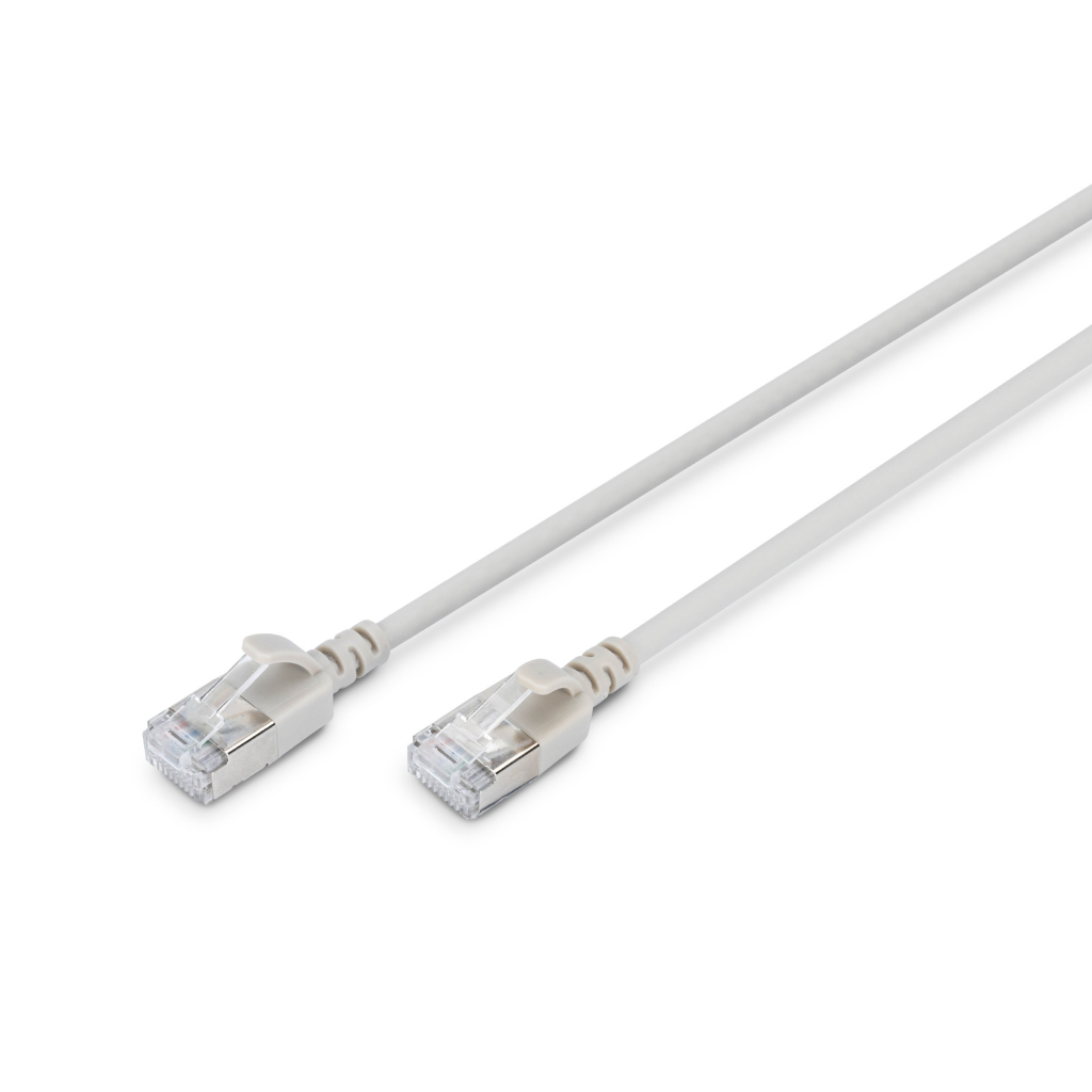 Патч-корд 10м, FTP, cat.6A, Sliim, AWG 32/7, Cu, LSZH, grey Digitus (DK-1632-A-100S)