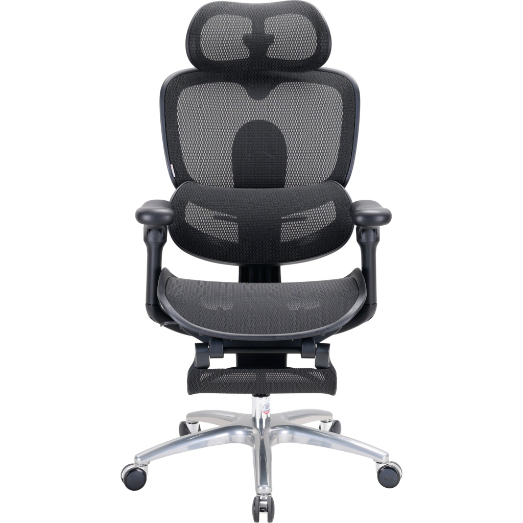 Офісне крісло Sihoo C300 LITE V2, Black, з підставкою для ног (C300-LITE-V2-B101-JT)