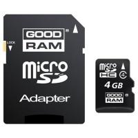 Карта пам'яті Goodram 4Gb microSDHC class 4 (SDU4GHCAGRR10 / SDU4GHCAGRR9)