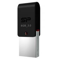 USB флеш накопичувач Silicon Power 8GB Mobile X31 USB 3.0, OTG, Black (SP008GBUF3X31V1K)