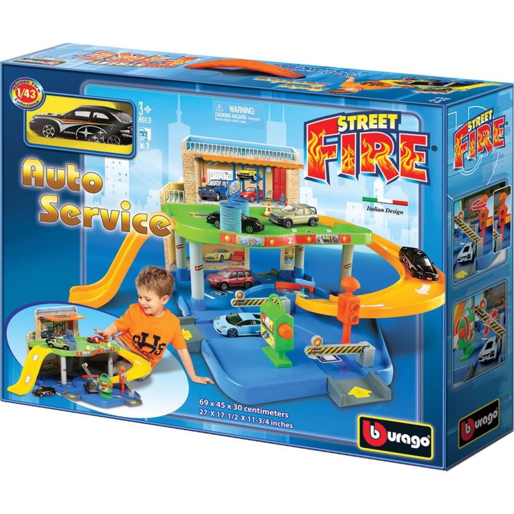 Ігровий набір Bburago Гараж (2 рівні, 1 машинка 1:43) (18-30039) Ігровий набір Bburago Гараж (2 рівні, 1 машинка 1:43) (18-30039)