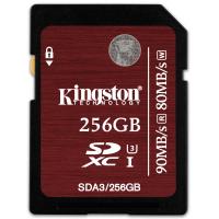 Карта пам'яті Kingston 256GB SDXC class10 UHS-I U3 (SDA3/256GB)