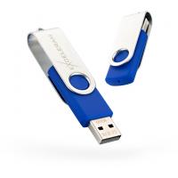 USB флеш накопичувач eXceleram 8GB P1 Series Silver/Blue USB 2.0 (EXP1U2SIBL08)