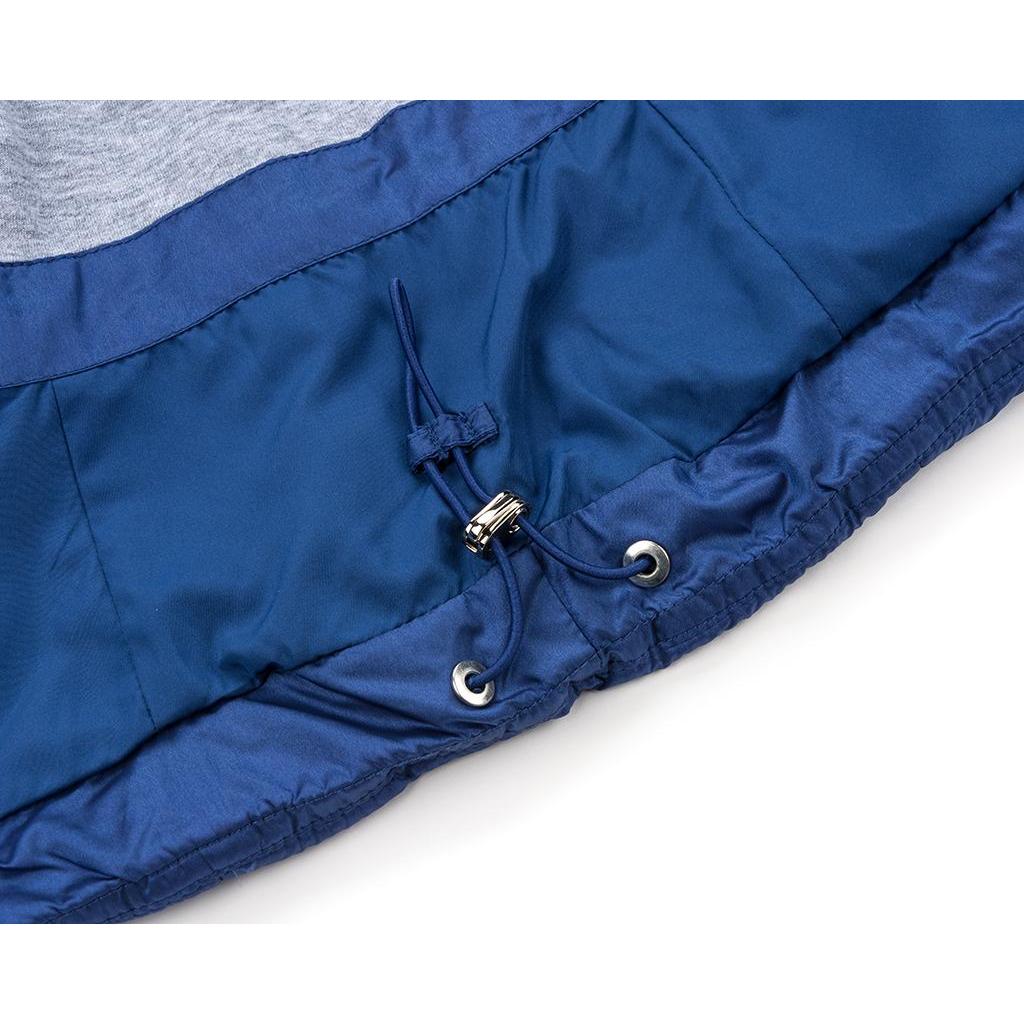 Куртка дитяча Snowimage подовжена з капюшоном і квіточками (SICY-G107-110G-blue)