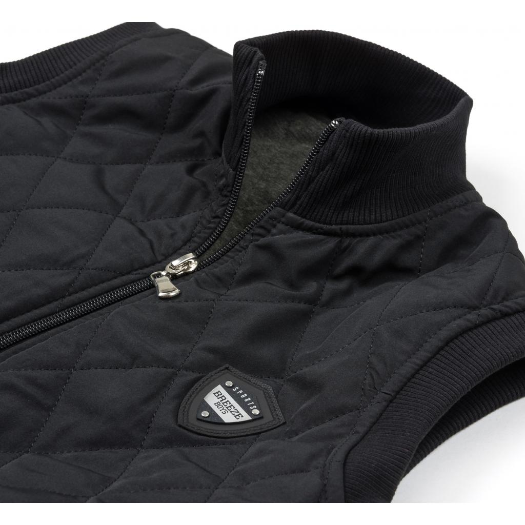 Жилет дитячий Breeze стеганий на блискавці (13019-110B-black)