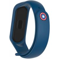 Ремінець до фітнес браслета Armorstandart Superhero Edition for Xiaomi Mi Band 4/3 Captain America Blu (ARM55061)