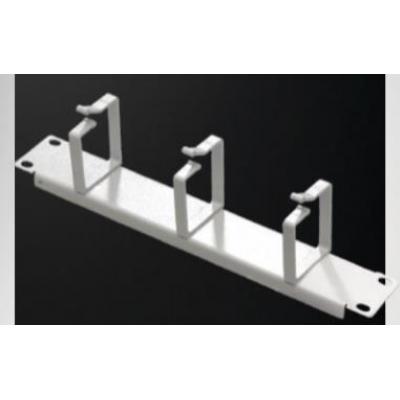 Cable organizer 10" 1U 3 rings, RAL 7035 Mirsan (MR.OKP1U10.02)