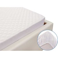 Fleece silicone one-sided mattress pad with sides 90x190x30 cm (820.52СВ1У)