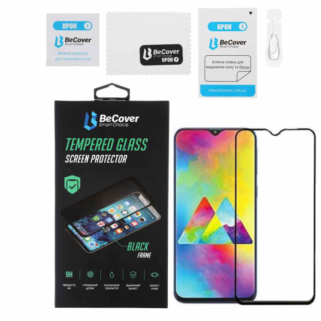 Скло захисне BeCover Vivo Y1S Black (706484) Скло захисне BeCover Vivo Y1S Black (706484)